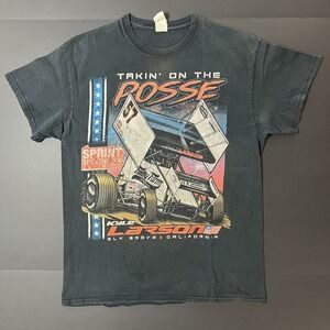 Kyle Larson 2017 PA Speedweek Sprint Car Mens Small Posse Racing Grunge Faded